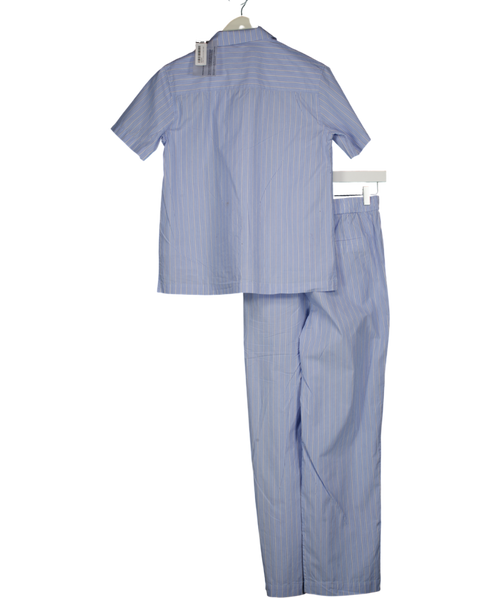 MAISON ESSENTIEL Blue 2-piece Luxury 100% Cotton Pyjama Set UK XS