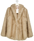 OUTCAST Beige Nahla Long Jacket Tan UK M