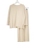 OLIVE CLOTHING Beige Sweatshirt & Jogger Set One Size