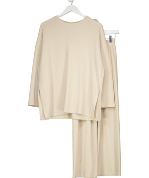 OLIVE CLOTHING Beige Sweatshirt & Jogger Set One Size