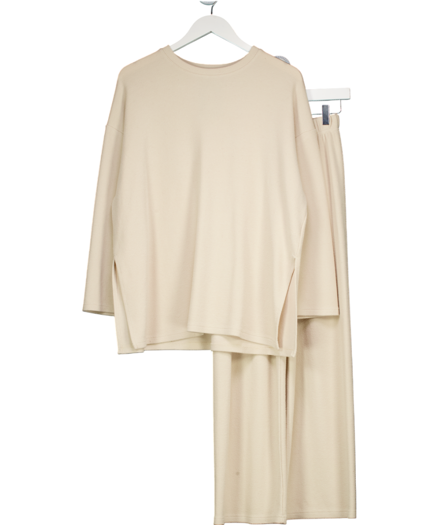 OLIVE CLOTHING Beige Sweatshirt & Jogger Set One Size