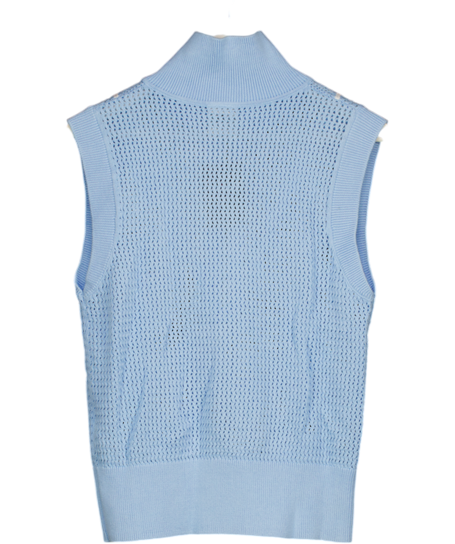 VARLEY Blue Allena Half-zip Vest UK S