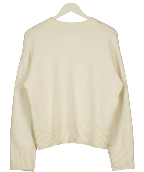 & Other Stories Cream Relaxed Knit Jumper UK M