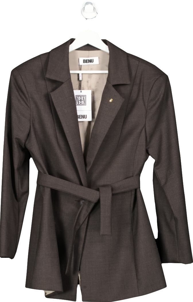 Benu Brown Tailored Jacket UK L