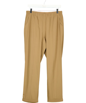 Varley Brown Everly Lightweight Tapered Trousers UK M