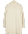 ZARA Cream Knitted Roll Neck Knitted Dress UK S