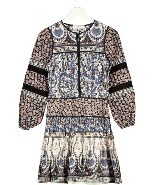Sea New York Multicoloured Cotton Long Sleeve Print Dress Us2 UK 6