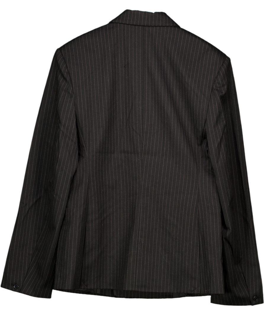 Weekday Black Double-breasted Fitted Blazer Sz52 UK L