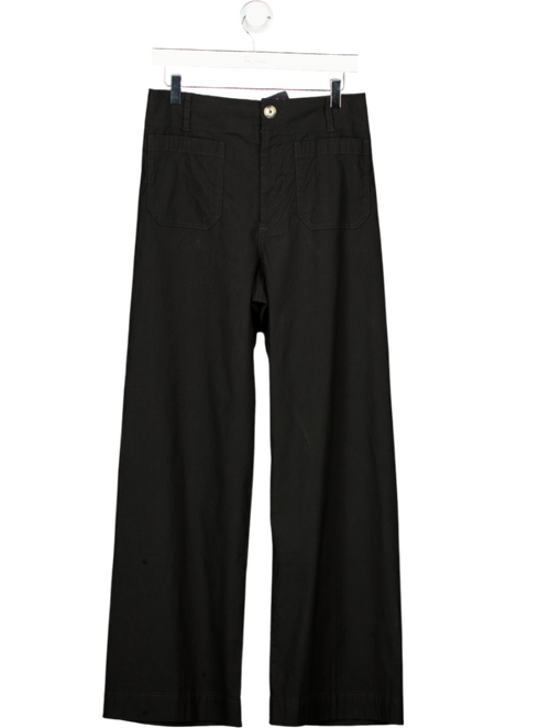 ANTHROPOLOGIE Maeve Black The Colette Cropped Wide-leg Trousers W29