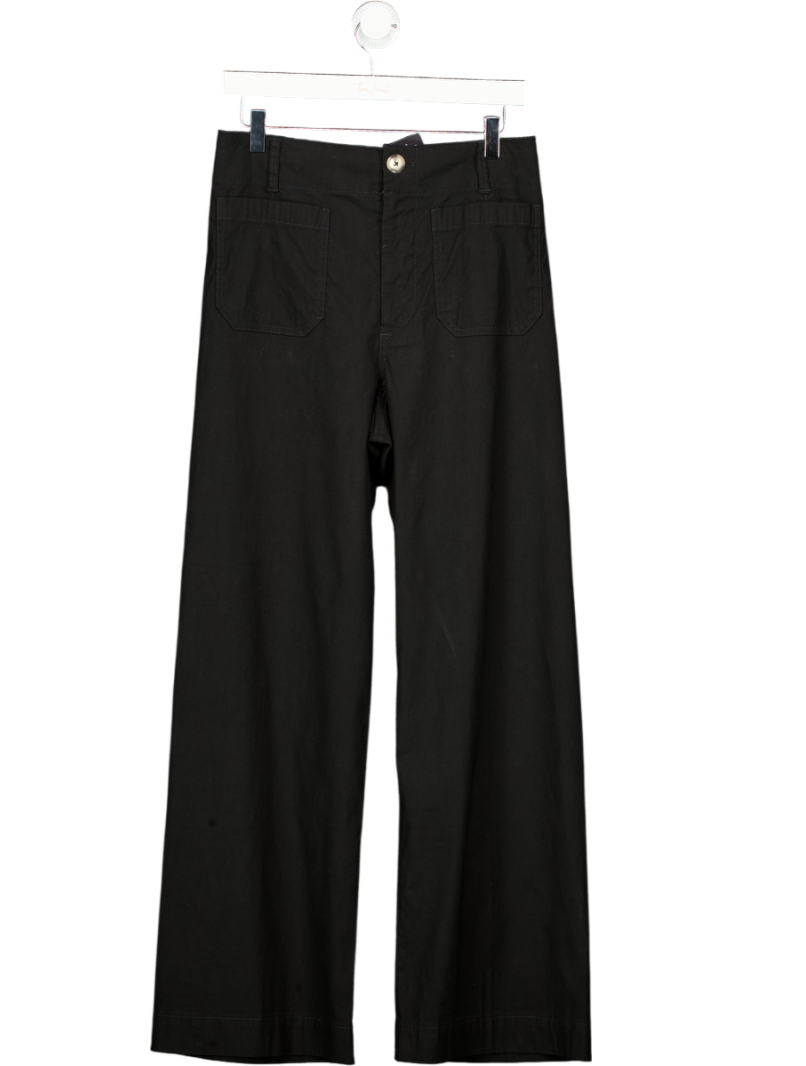 ANTHROPOLOGIE Maeve Black The Colette Cropped Wide-leg Trousers W29