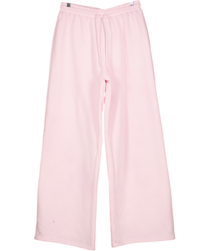 White Fox Pink Embroidered Logo Wide Leg Sweatpant UK L