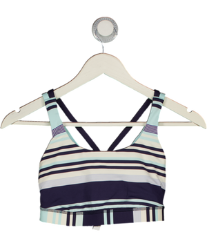 LULULEMON Blue Striped Sports Bra Us6 UK 10