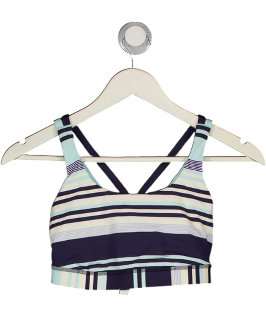 LULULEMON Blue Striped Sports Bra Us6 UK 10
