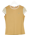 Lacoste Brown Two Tone T-shirt UK 14