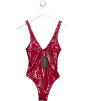 Outcast Red Jupiter Bodysuit Burgundy UK S