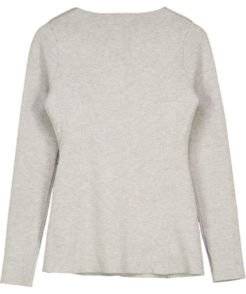 ALIGNE Grey Daphne Waisted Knit Cardigan UK 8