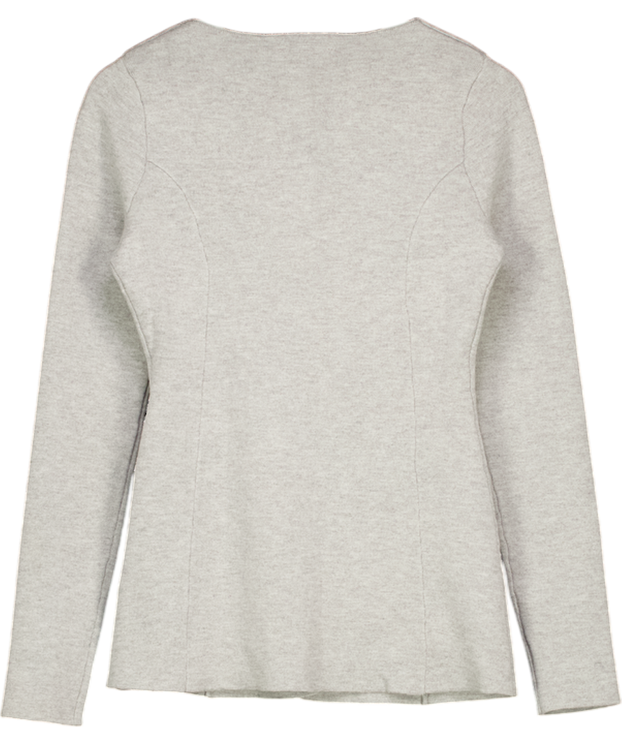 ALIGNE Grey Daphne Waisted Knit Cardigan UK 8