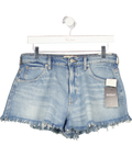 FREE PEOPLE X We The Free Sparks Fly Blue Denim  Shorts W28