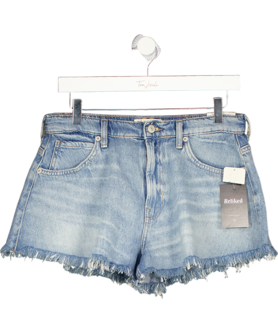 FREE PEOPLE X We The Free Sparks Fly Blue Denim  Shorts W28