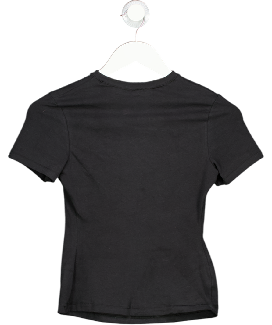 SKIMS Black Cotton Jersey T-shirt UK S