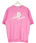 Acne Studios Bubble Pink Embroidered Logo Relaxed Fit T-shirt UK S