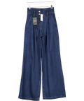 KAREN MILLEN Blue Denim Wide Leg Trousers UK 6