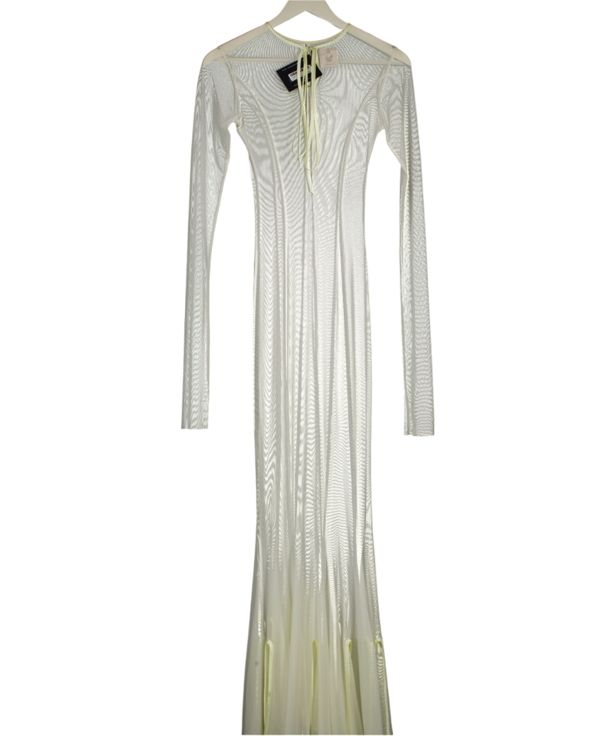 Vanity nap Cream Magic Flare Dress Oyster White UK S