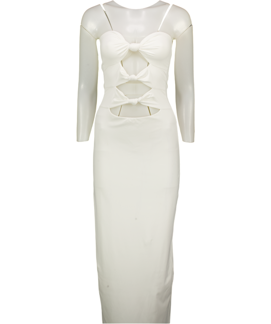 WHITE FOX Life After Love Maxi Dress White UK S