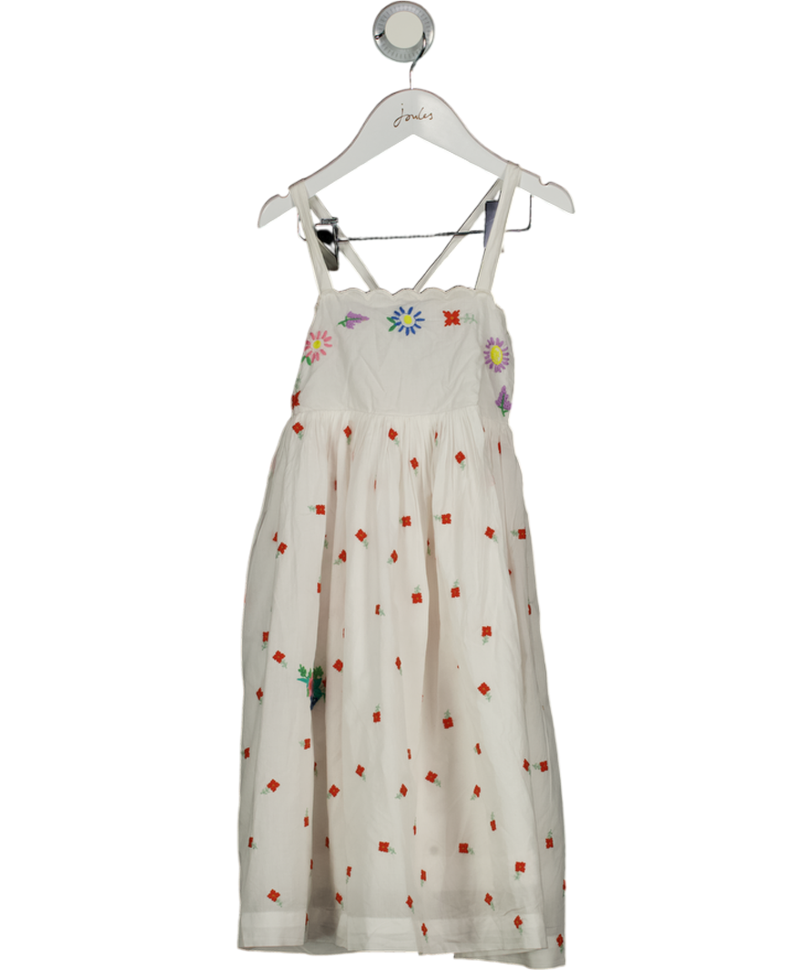 Stella McCartney Girls White Embroidered Flowers Dress 6 Years