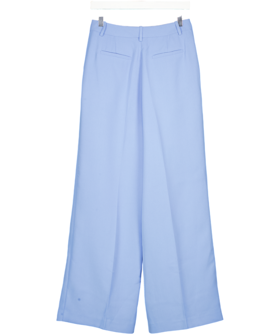NOBODY'S CHILD Cornflower Blue Wide Leg Jax Crepe Trousers UK 10
