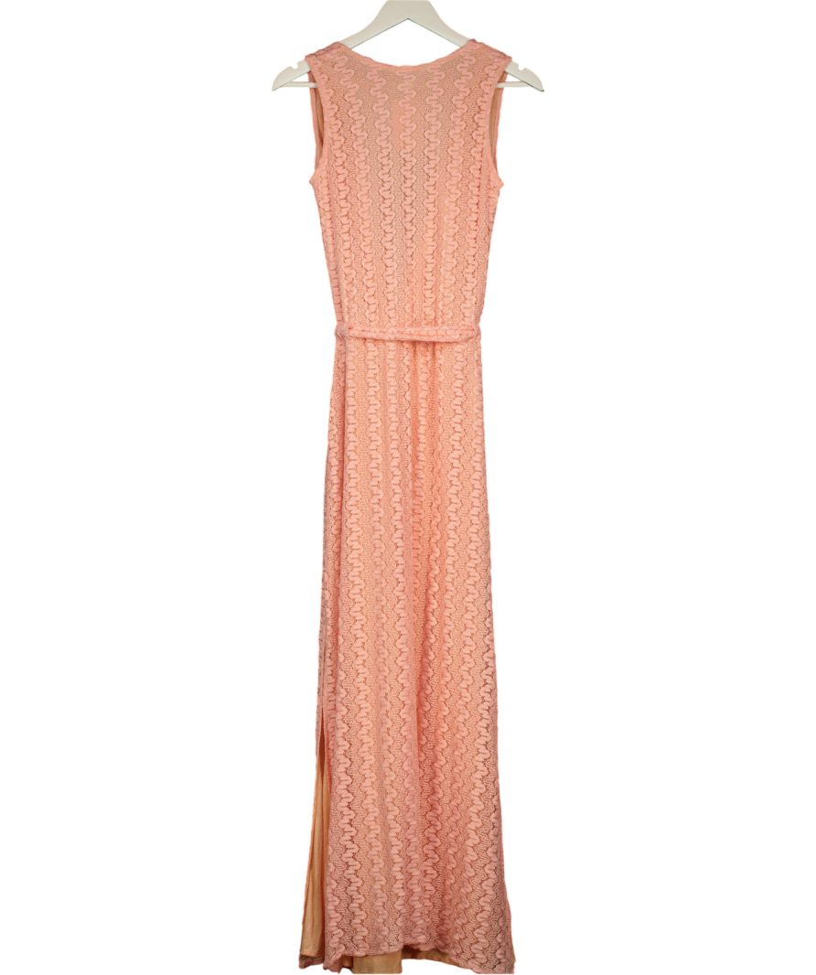 MELISSA ODABASH Coral Pink Lace Beach Dress UK S
