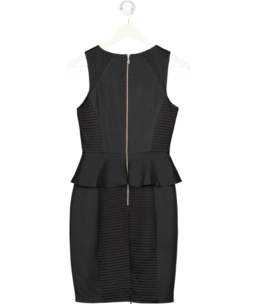 Whistles Black Peplum waist Dress UK 8