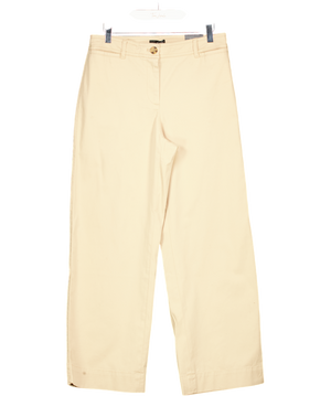 TALBOTS Beige Wide Ankle Heritage Twill Trousers Us4 UK 8