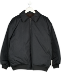 T/ALA Oversized Reversible Bomber Jacket In Black And Espresso Brown UK XS