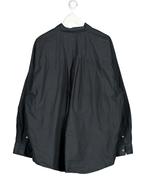 American Vintage Black 100% Cotton Pop Over Shirt UK XL