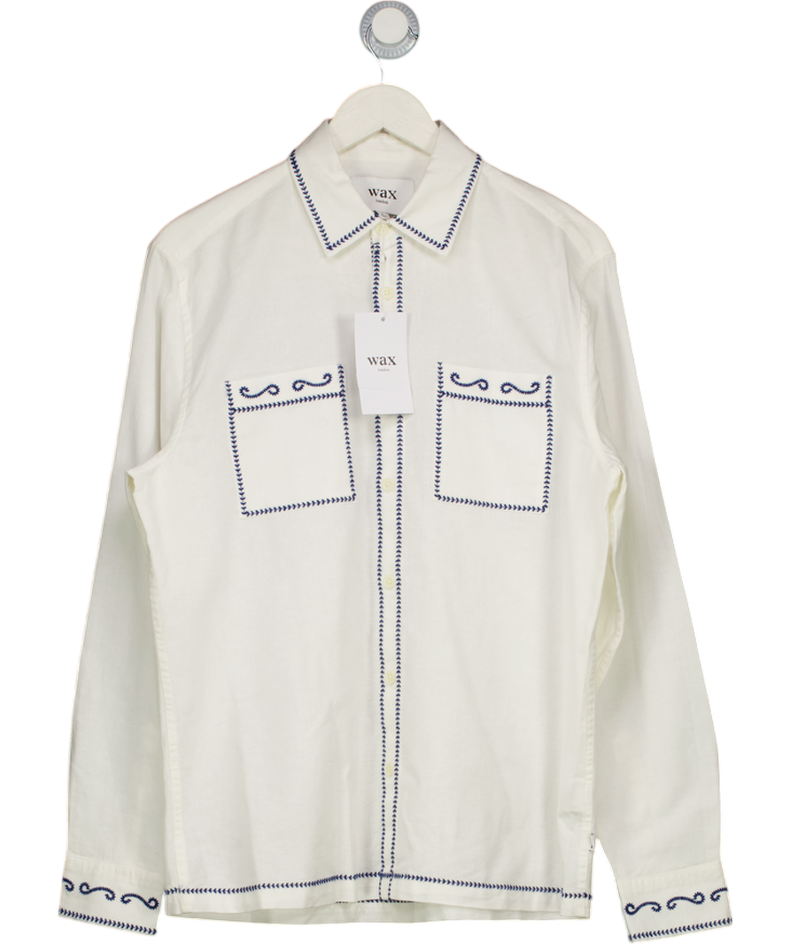 WAX Cream Haven Swirl Stitch Shirt UK S
