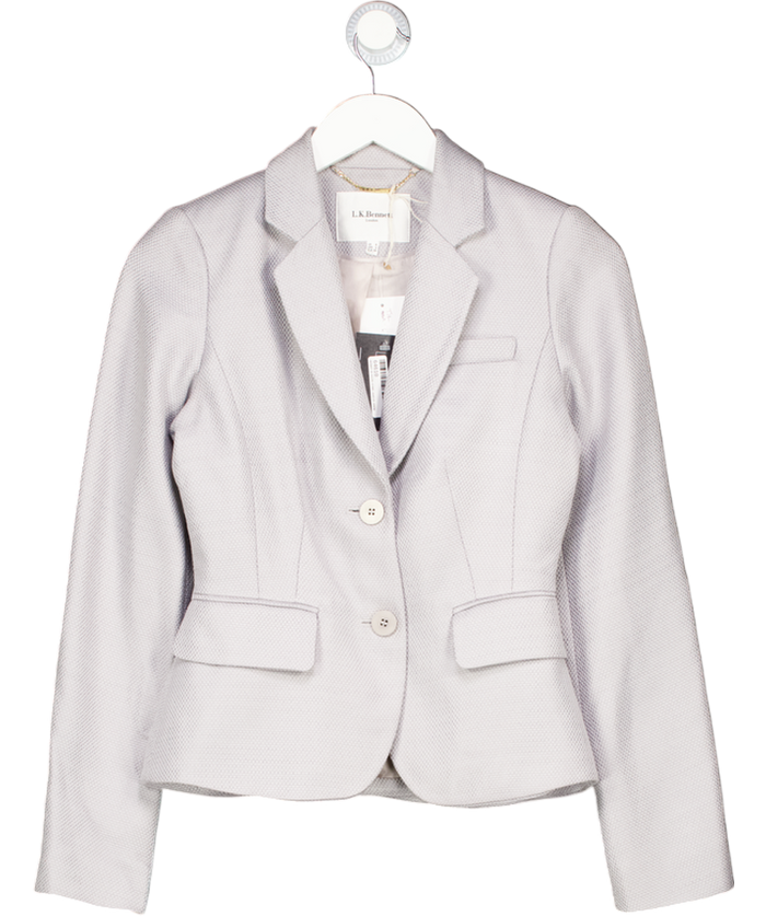 L.K.Bennett Grey Textured Blazer UK 6