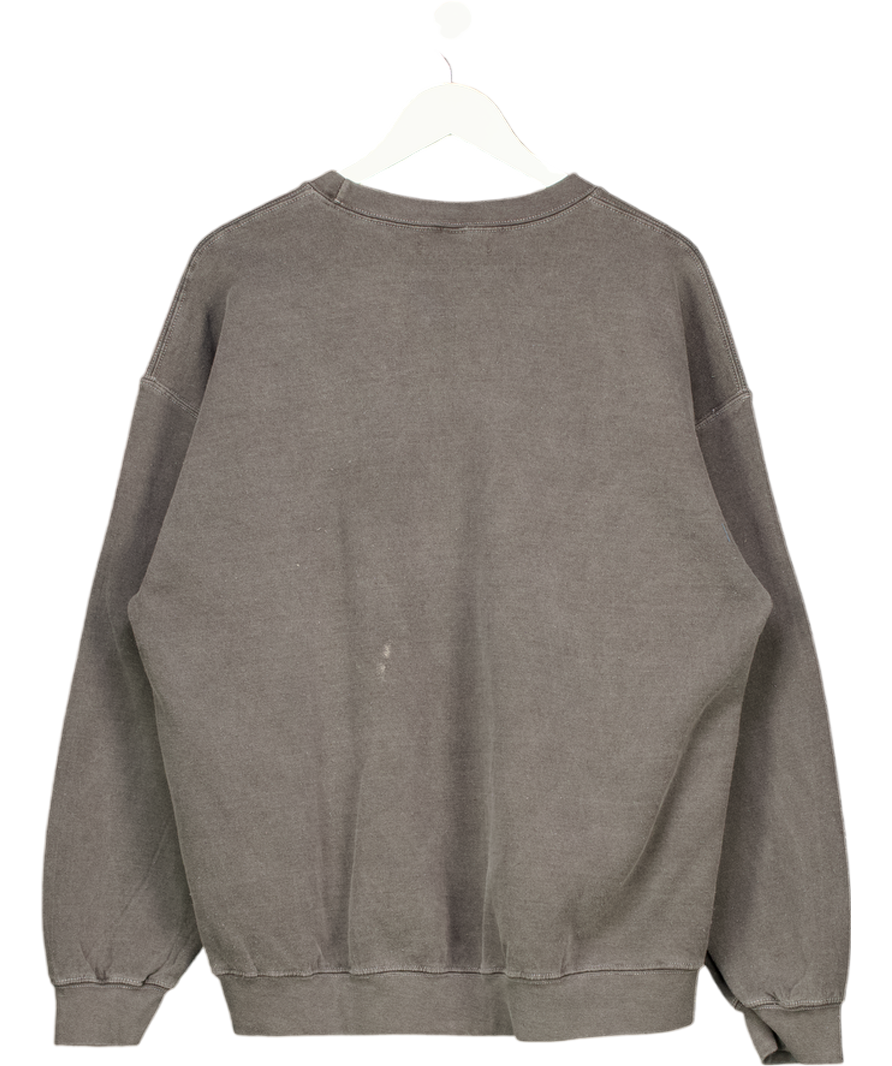 BY ANTHROPOLOGIE Vintage Black Wash Oui Mon Chéri Sweatshirt UK L