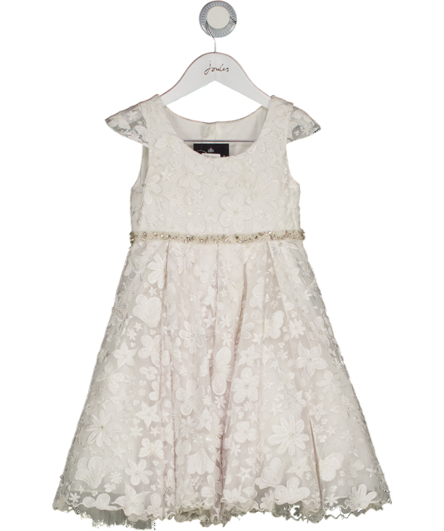 MAISON AVA White Girls Embellished  Occasion Dress 5 Years
