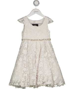 MAISON AVA White Girls Embellished  Occasion Dress 5 Years