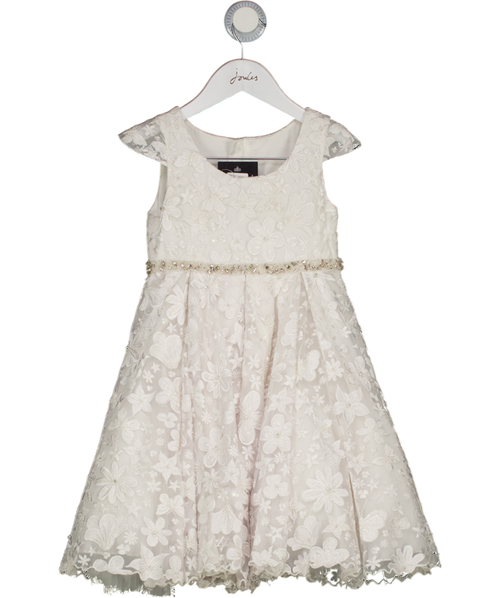 MAISON AVA White Girls Embellished  Occasion Dress 5 Years