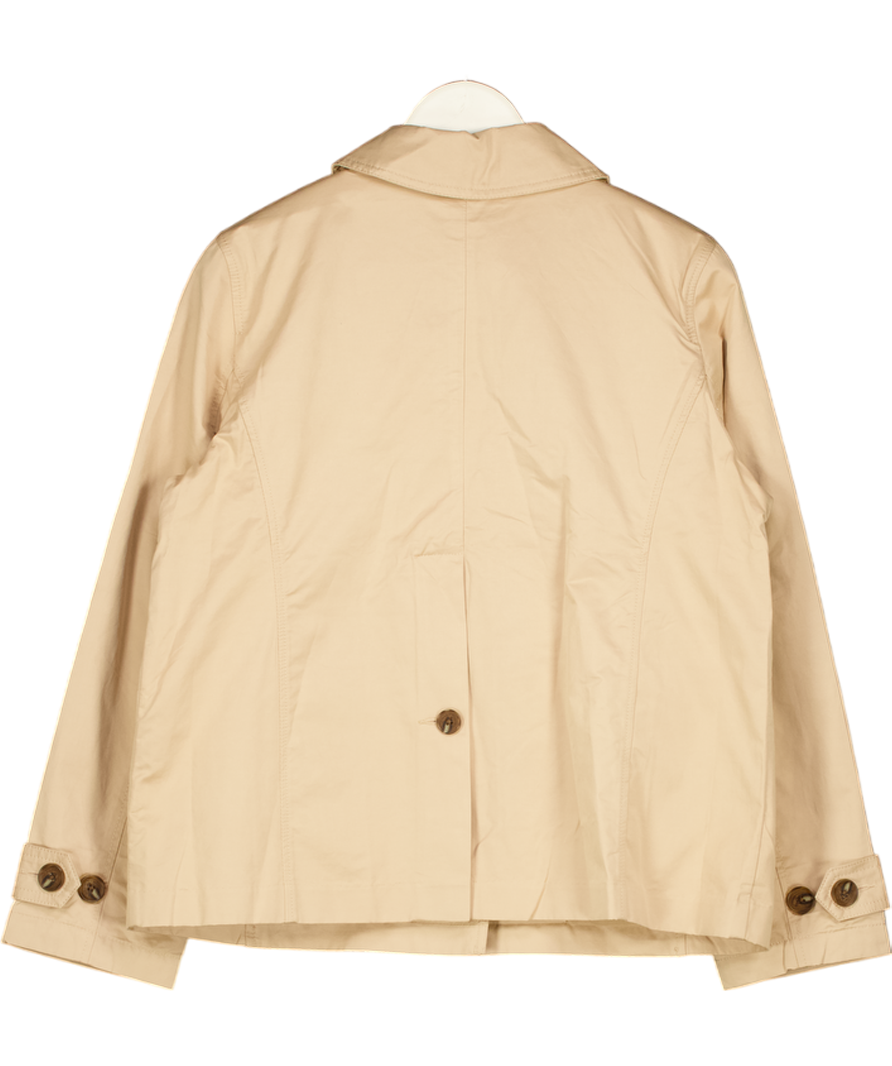 TALBOTS Beige Cropped Trench Coat UK M