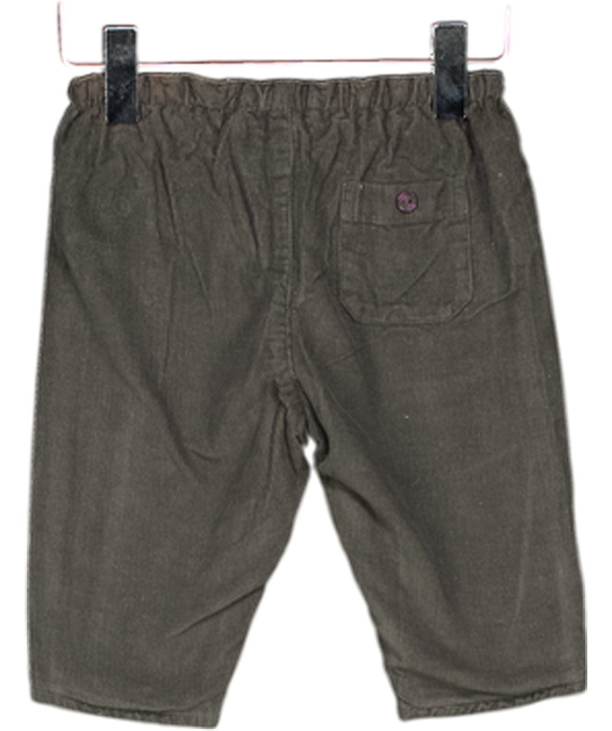Caramel baby & child Grey Corduroys Drawstring Trousers 0-3 Months