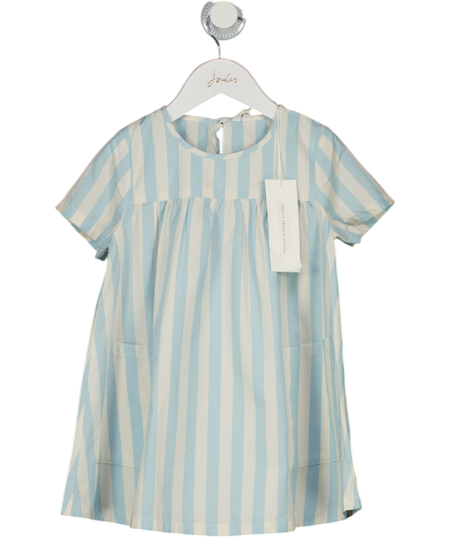 ARKET White / Blue Cotton Dress 3-4 Years