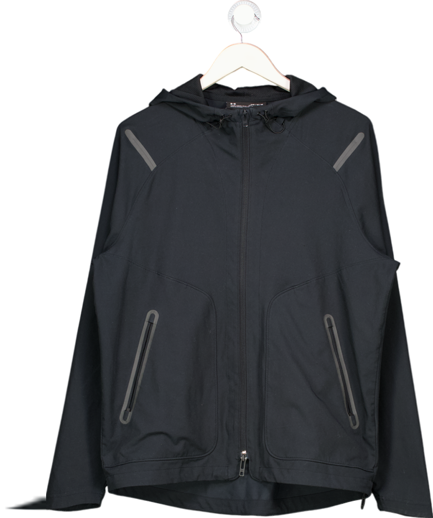 Under Armour Black Ua Unstoppable Fleece Full-zip Hoodie UK M