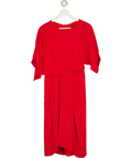 MAX MARA Red Silk Midi Dress UK 10