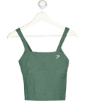 GYMSHARK Green Seamless Vest Top UK S