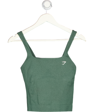 GYMSHARK Green Seamless Vest Top UK S