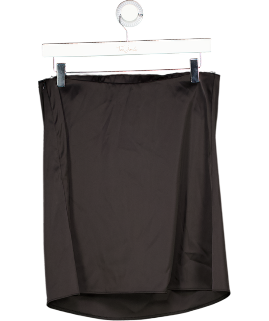 ZARA Black Satin Bandeau Top UK XS
