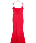 House of CB Shani Red Satin Corset Maxi Dress UK M